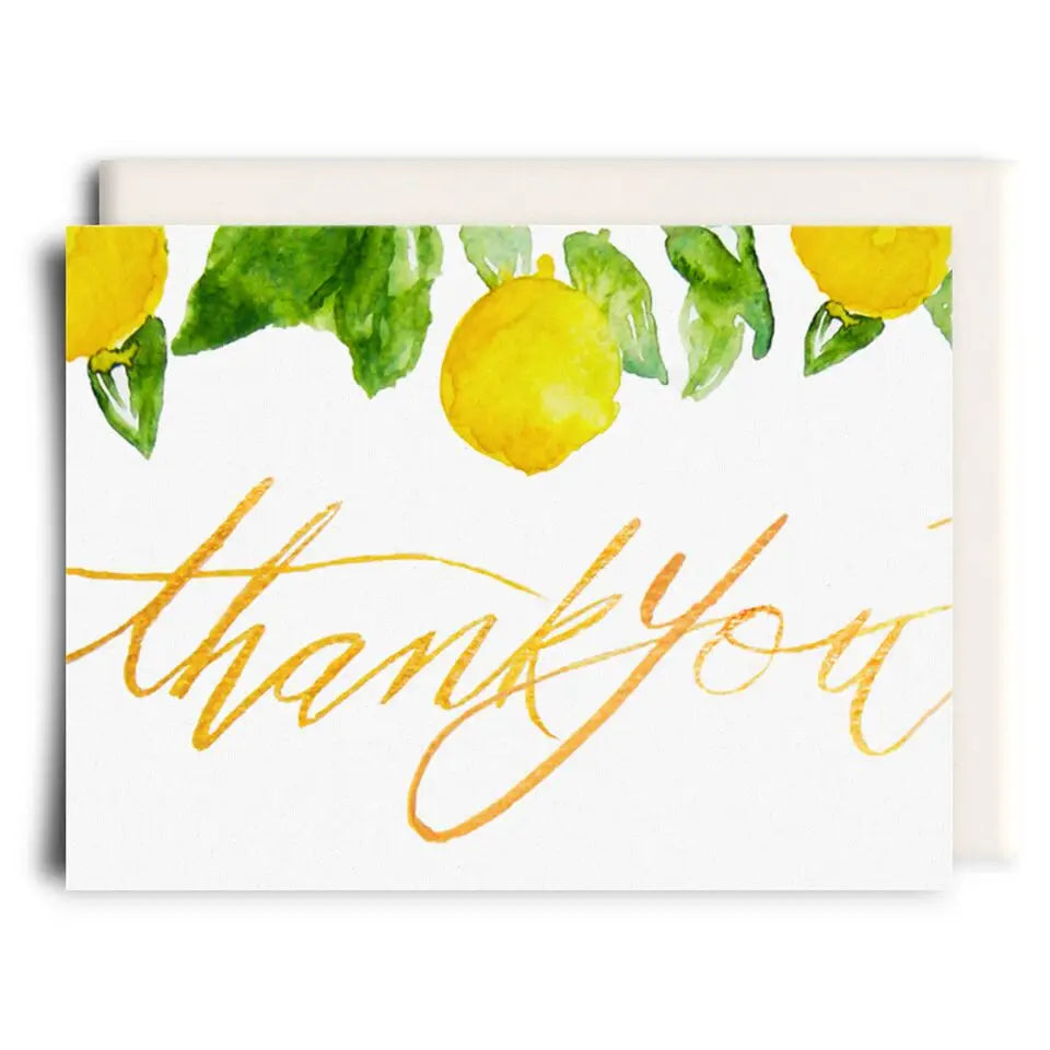 Lemon Thank You | Greeting Card